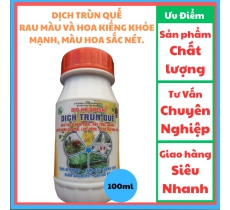 DỊCH TRÙN QUẾ Bio100ml - RAU MÀU VÀ HOA KIỂNG. KHỎE MẠNH, MÀU HOA SẮC NÉT.