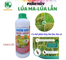 PHÂN HỦY LÚA MA-LÚA LỘN LÚA CỎ BẰNG MEN VI SINH/ PHÂN HỦY RƠM RẠ, CHỐNG XÌ PHÈN CHAI 1 LÍT